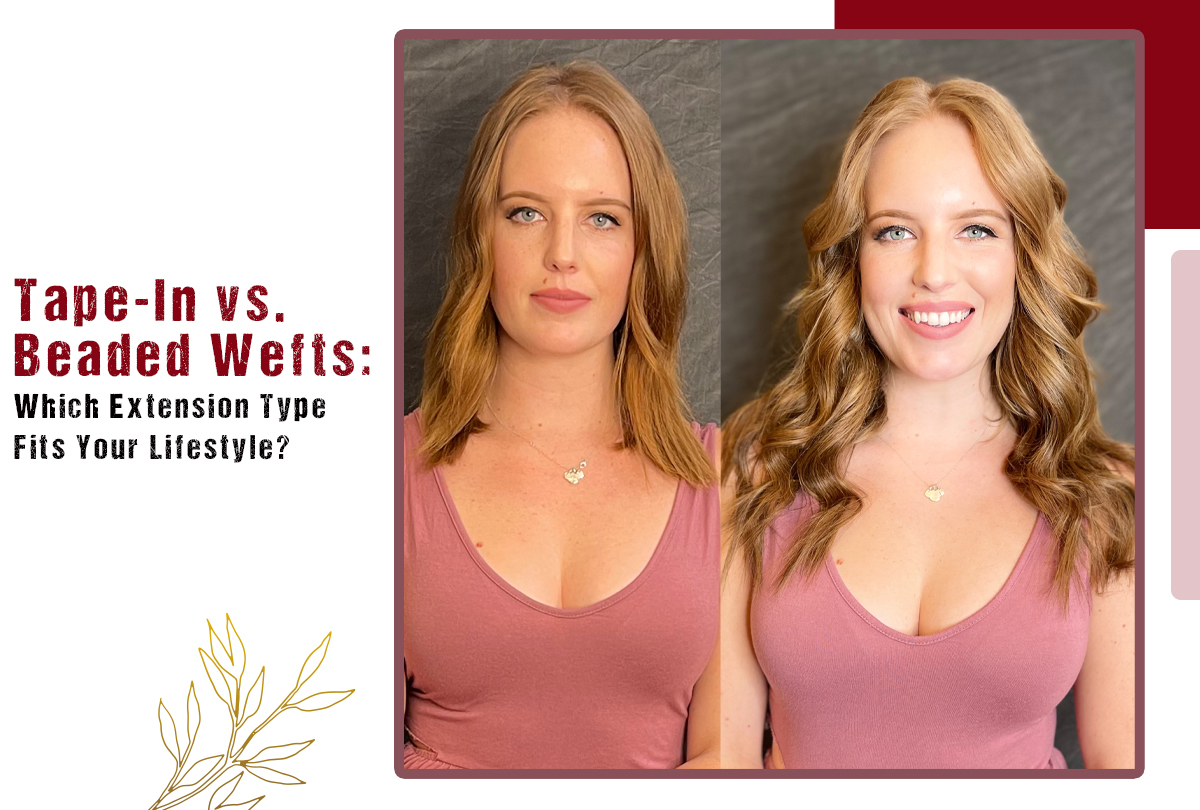 Tape-In vs. Beaded Wefts