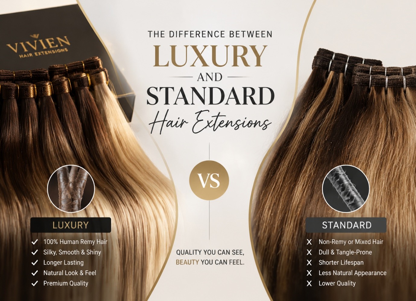 Luxury and Standard Hair Extensions